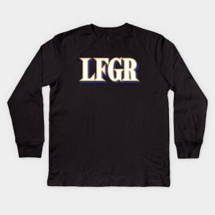 LFGR - Black Kids Long Sleeve T-Shirt